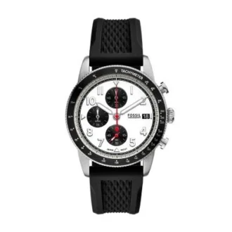 Sport Tourer Chronograph Svart silikonklocka
