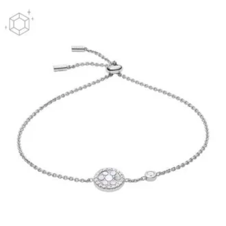 Sterling pärlemor Sterling silver station armband