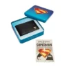 Superman x Fossil Derrick pengaklämma, tvåfaldig Superman x Fossil Derrick pengaklämma, tvåfaldig