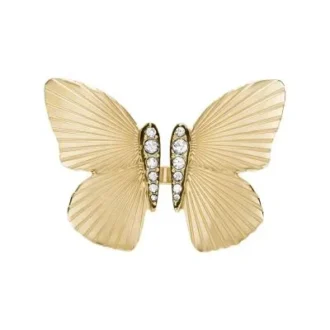 Sutton Butterfly-kollektionen Guldtonad rostfri mittring Sutton Butterfly-kollektionen Guldtonad rostfri mittring