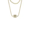 Sutton Evil Eye guldfärgat rostfritt stål halsband med flera kedjor Sutton Evil Eye guldfärgat rostfritt stål halsband med flera kedjor