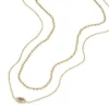Sutton Evil Eye guldfärgat rostfritt stål halsband med flera kedjor Sutton Evil Eye guldfärgat rostfritt stål halsband med flera kedjor