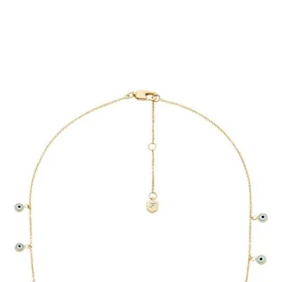 Sutton Evil Eye-halsband i mässing Sutton Evil Eye-halsband i mässing