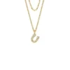 Sutton Horseshoe guldfärgat rostfritt stål halsband med flera strängar Sutton Horseshoe guldfärgat rostfritt stål halsband med flera strängar