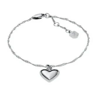 Sutton Legacy Heart rostfritt stål roterande kedjearmband