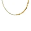 Sutton Love-All guldfärgat mässingshalsband med hjärtformade länkar Sutton Love-All guldfärgat mässingshalsband med hjärtformade länkar