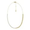Sutton Love-All guldfärgat mässingshalsband med hjärtformade länkar Sutton Love-All guldfärgat mässingshalsband med hjärtformade länkar