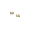 Sutton Pavé Butterfly guldfärgade örhängen i rostfritt stål Sutton Pavé Butterfly guldfärgade örhängen i rostfritt stål