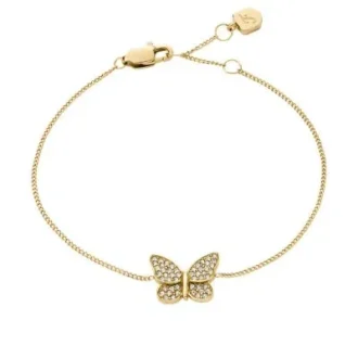 Sutton Pavé Butterfly guldfärgat armband i rostfritt stål Sutton Pavé Butterfly guldfärgat armband i rostfritt stål