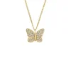 Sutton Pavé Butterfly guldfärgat rostfritt stål hänge halsband Sutton Pavé Butterfly guldfärgat rostfritt stål hänge halsband