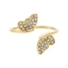 Sutton Pavé Butterfly Guldtonad rostfri stapelring Sutton Pavé Butterfly Guldtonad rostfri stapelring