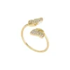 Sutton Pavé Butterfly Guldtonad rostfri stapelring Sutton Pavé Butterfly Guldtonad rostfri stapelring