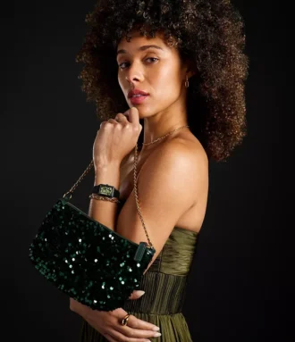 The Wizard of Oz x Fossil Specialutgåva Emerald Sequin Jolie Bag