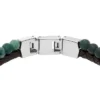 Townsman Beads Brunt läderarmband med flera strängar