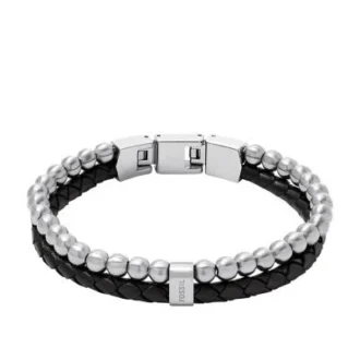 Townsman Beads svart läderarmband med flera strängar Townsman Beads svart läderarmband med flera strängar