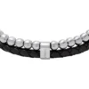 Townsman Beads svart läderarmband med flera strängar