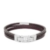 Townsman Brunt flertrådigt läderarmband