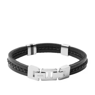 Townsman Leather Essentials Svart läderarmband med flera trådar Townsman Leather Essentials Svart läderarmband med flera trådar