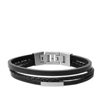 Townsman svart flertrådigt läderarmband Townsman svart flertrådigt läderarmband