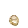 Watch Ring Tvåvisare Guldfärgat rostfritt stål Watch Ring Tvåvisare Guldfärgat rostfritt stål