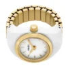 Watch Ring Tvåvisare Guldfärgat rostfritt stål Watch Ring Tvåvisare Guldfärgat rostfritt stål