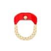 Watch Ring Tvåvisare Guldfärgat rostfritt stål Watch Ring Tvåvisare Guldfärgat rostfritt stål